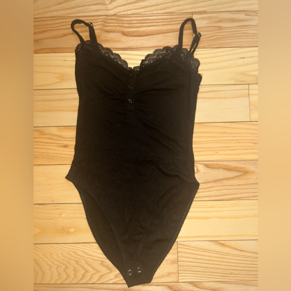 Black lace bodysuit